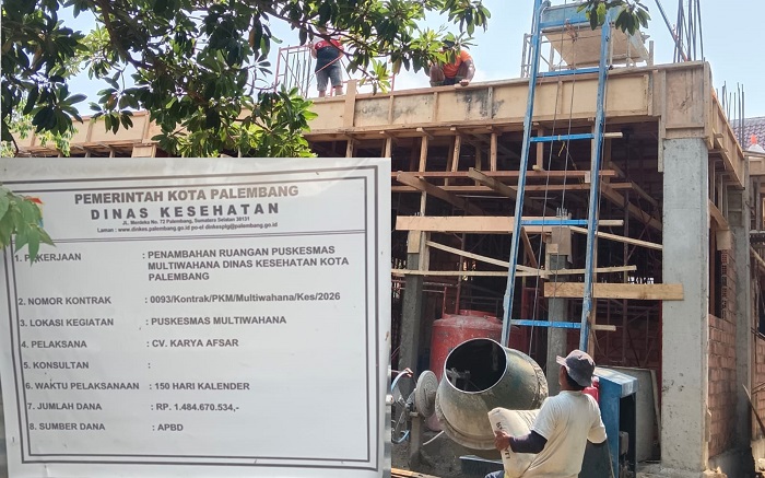 1,4 Miliar Anggaran Proyek Puskesmas Multiwahana Palembang Disorot
