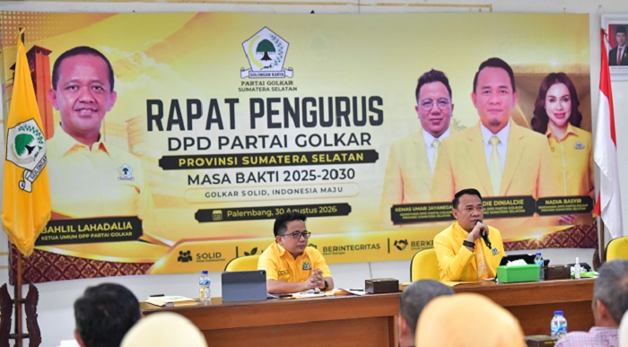 Konsolidasi Perdana Golkar Sumsel, 181 Pengurus Satukan Langkah