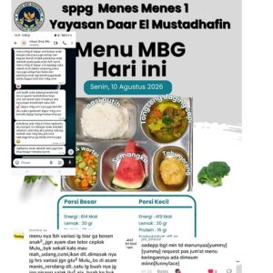 MBG SPPG Umi Kaisar Menes Disambut Antusias, Orang Tua Soroti Menu dan Gizi Anak