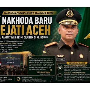Teuku Rahmatsyah Resmi Dilantik Jadi Kajati Aceh, Jaksa Agung Tekankan Pemulihan Kepercayaan Publik