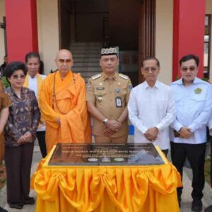 Perkuat Pengembangan Pendidikan Berkarakter, Wali Kota Metro Hadiri Peresmian Gedung Dhammasekha Vidya Dipa