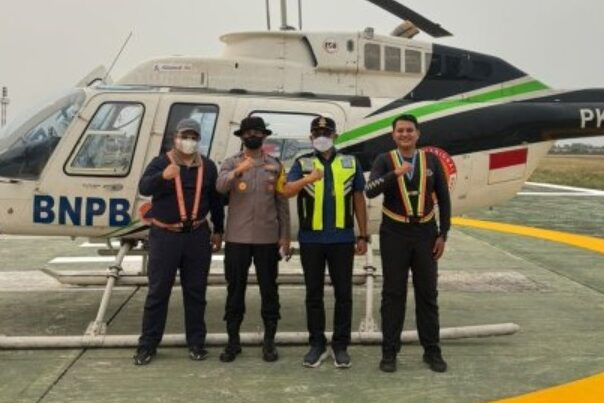 Cegah Karhutla Meluas, Kapolres Ketapang Patroli Udara Pantau Wila-yah Rawan