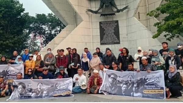 Doa Bersama Jurnalis Sumsel untuk Lima Wartawan dan Tiga ABK yang Hilang di Perairan Krakatau
