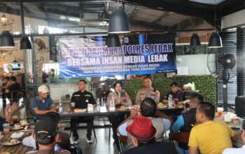 Dorong Pemberitaan Berimbang dan Komunikasi Terbuka, Kapolres Lebak Bertemu Organisasi Wartawan