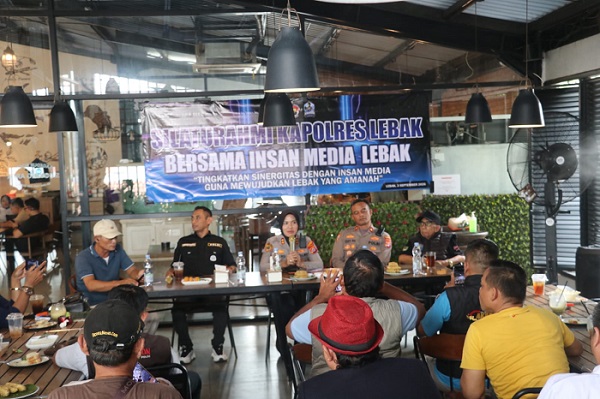 Dorong Pemberitaan Berimbang dan Komunikasi Terbuka, Kapolres Lebak Bertemu Organisasi Wartawan