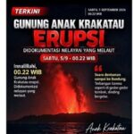 Gunung Anak Krakatau Erupsi Terus Menerus, Warga Pandeglang Rasakan Getaran
