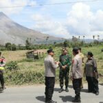 Kapolda Sumut Pantau Gunung Sinabung Pascatererupsi, Pastikan Kesiapan Personel Bantu Warga Karo