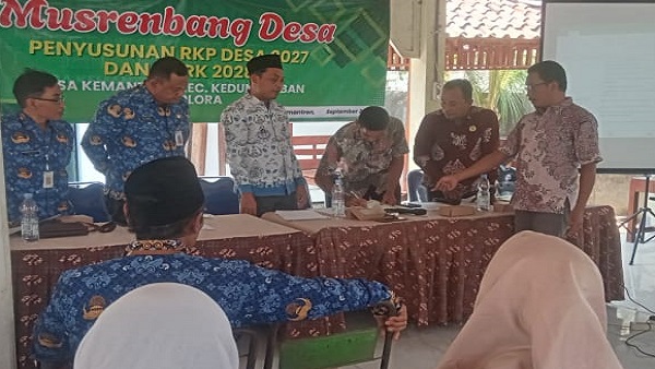 Musrenbang Desa Kemantren Digelar, Camat Kedungtuban Dorong Partisipasi Warga