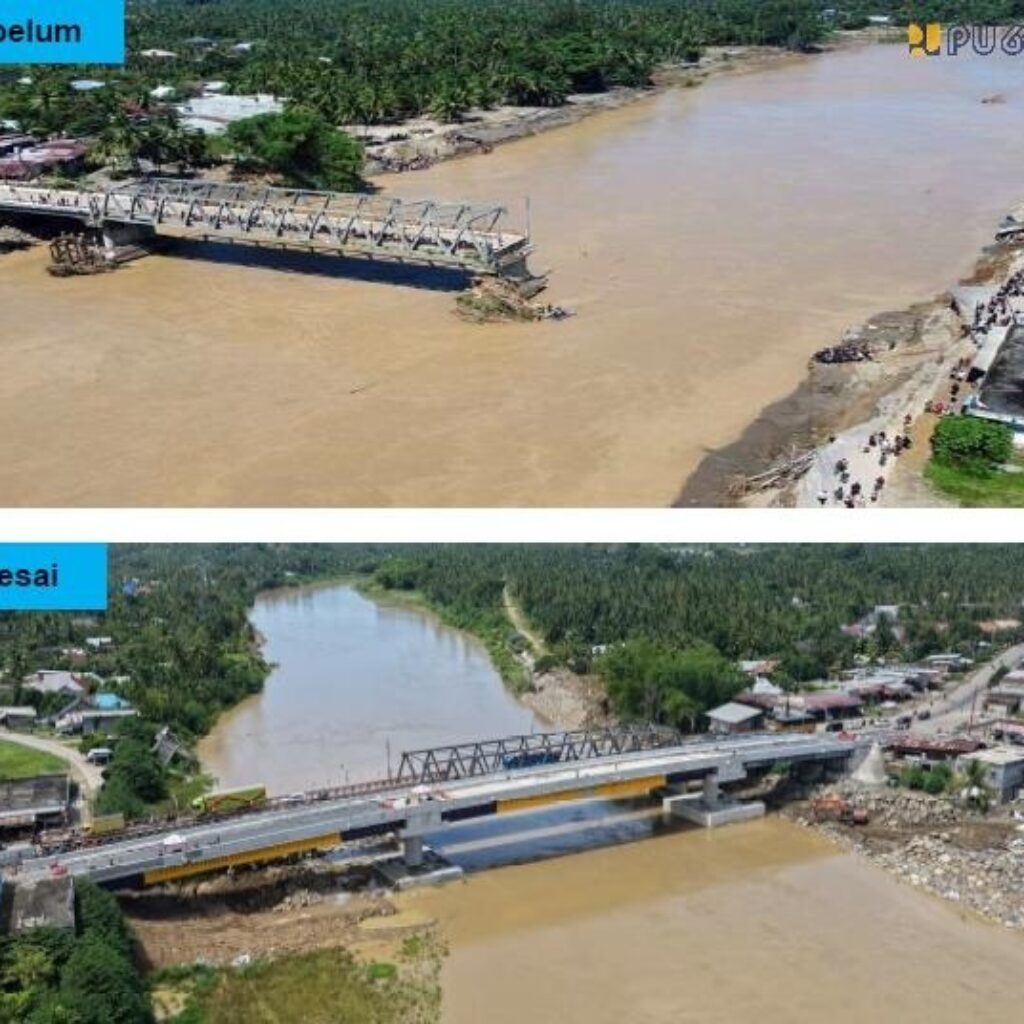 Tiga Jembatan Permanen di Aceh Dipulihkan, Perkuat Konektivitas Lintas Timur Banda Aceh–Medan