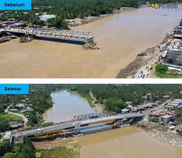 Tiga Jembatan Permanen di Aceh Dipulihkan, Perkuat Konektivitas Lintas Timur Banda Aceh–Medan