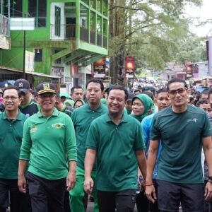 50 Tahun PPP, Andi Sudirman Jalan Sehat bersama Plt Ketum Mardiono dan Sandiaga Uno