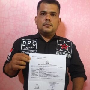 Heboh! Mantan Walikota Sabang di Laporkan ke Polisi
