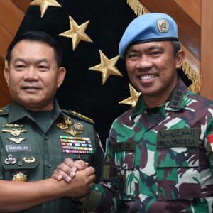Kasad Terima Delegasi Kontigen Garuda Unifil Tahun 2022