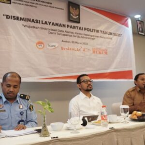 Kemenkumham Kanwil Maluku Adakan Diseminasi Layanan Partai Politik Tahun 2023 Untuk Tercapainya Tertib Administrasi