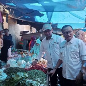 Cek Stok kebutuhan Sembako di Pasar Kedondong Hendro Sulistianto PLT Ketahanan Pangan, Jamin Aman