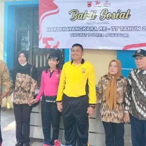 Kegiatan Olahraga Jalan Santai Dalam Rangka Hari Bhayangkara ke-77