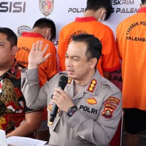 Kapolrestabes Palembang Gelar Conperence Pers Terkait Kasus TPPO
