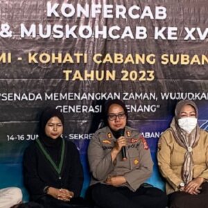 Jaga persatuan dan jadilah generasi solutif, ucap Kapolres Subang di Konfercab HMI dan Kohati Cab Subang