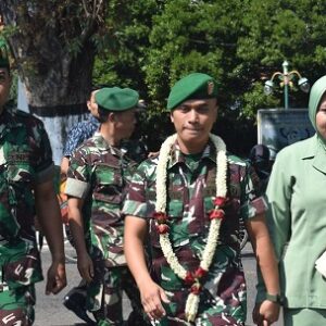 Penyambutan Letkol Kav Maryoto menjadi warga Kodim 0716/Demak
