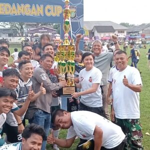 Kapolsek Pagedangan CUP Sepakbola se-Kecamatan Pagedangan Meriah Sukses
