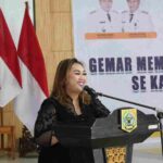Ketua Tim Penggerak Pemberdayaan dan Kesejahteraan Keluarga (TP-PKK) Kabupaten Pakpak Bharat, Juniatry Franc Bernhard Tumanggor.