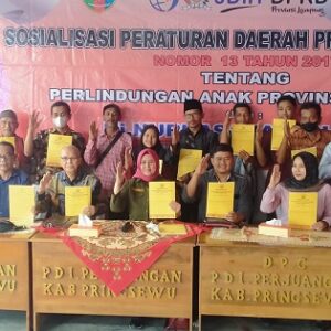 Kunjungi Pringsewu, Nurhasanah Anggota DPRD Lampung, Sosialisasi Perda Tentang Anak