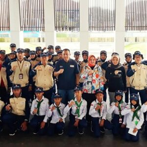 Ikuti Jumbara PMR Tingkat Nasional IX 2023, Ketua PMI Provinsi Lampung, Riana Sari lepas kontingen PMR