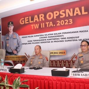 Polda Sumsel gelar Opsnal TW II TA. 2023