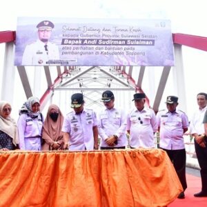 Diresmikan Gubernur Andalan, Jembatan Pacongkang Gunakan APBD Provinsi Sulawesi Selatan