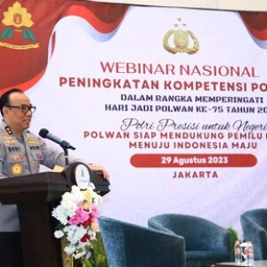Hadiri Webinar Nasional, As SDM ingatkan pentingnya peran Polwan dalam mengawal Pemilu Damai 2024