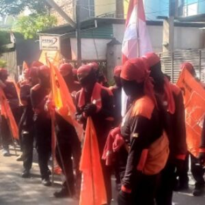 Tiba di Jakarta, 40 orang buruh peserta Long March dari Bandung akan ikuti aksi unjuk rasa