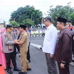 Kunjungi Metro, Walikota Wahdi ikut sambut kedatangan Kunker Kapolda Lampung