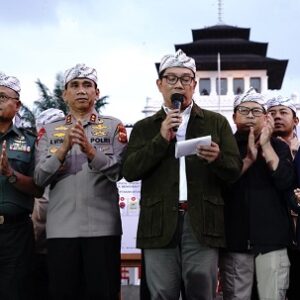 Napak Jagat Pasundan Bhayangkara Ngajaga Lembur dan Deklarasi Pemilu Damai Tahun 2024 Provinsi Jawa Barat