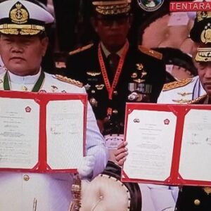 Kegiatan HUT TNI ke-78 yang dihadiri Bapak Kapolres Sukabumi dan Ketua Bhayangkari Cabang Sukabumi di Lapangan Cangehgar Palabuhanratu
