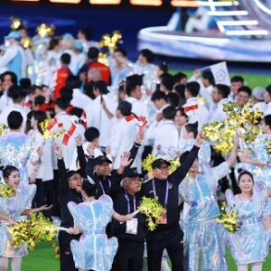Menteri Basuki Pimpin Parade Tim Indonesia di Penutupan Asian Games Hangzhou