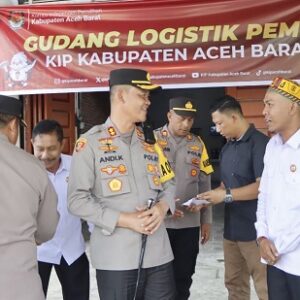 Kapolres Aceh Barat Cek Kesiapan Gudang Logistik Pemilu