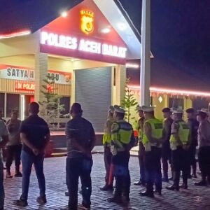 Jaga Kondusifitas Keamanan, Polres Aceh Barat Gelar Razia Cipta Kondisi