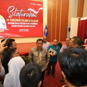 Pj. Gubernur Sulsel Bahtiar Silaturahmi Bareng Puluhan Insan Pers
