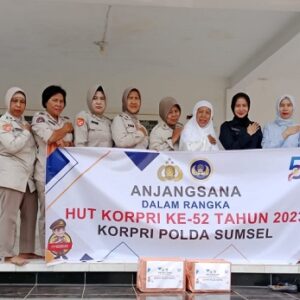 Sambut HUT ke-52 Korpri, PNS Poltestabes Palembang Polda Sumsel gelar kegiatan sosial