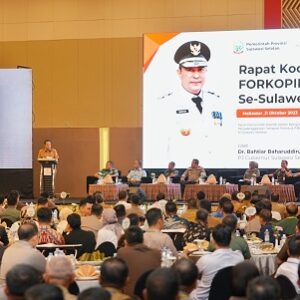 Jelang Pemilu 2024, Pj. Gubernur Pimpin Rakor dengan Forkopimda, Forkopimcam, KPU dan Bawaslu se-Sulsel