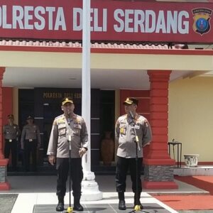 Penyambutan Kapolresta Deli Serdang baru dan giat pisah sambut Kapolresta Deli Serdang 