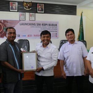 Wabup Toba buka peluncuran SNI Kopi Bubuk dan Sosialisasi TUSI BPSIP Sumatera Utara