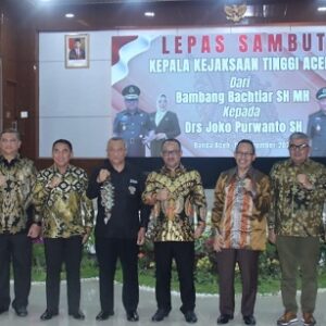 Bentuk soliditas dan sinergitas, Wakapolda Aceh Hadiri Lepas Sambut Kajati