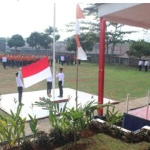 Peringati hari Pahlawan, Lembaga Pemasyarakatan Kelas IIB Warungkiara laksanakan Upacara Bendera