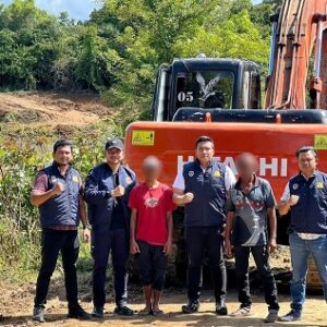 Subdit Tipidter Polda Aceh Amankan Tersangka Pelaku Illegal Mining di Pidie