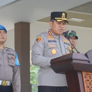  Pimpin Apel Pagi, Kapolres Sukabumi perintahkan tangkap pengganggu kelancaran pemilu 2024