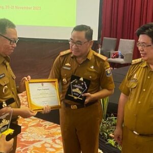 Bernilai BAIK, Pemkot Metro Menerima Penghargaan Penilaian Tertinggi ITKP 2023 dari Pemprov Lampung