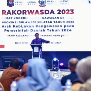 Hadiri Rakorwasda APIP, Pj Gubernur Minta Inspektorat Audit Perseroda dan Aset Pemprov Sulsel