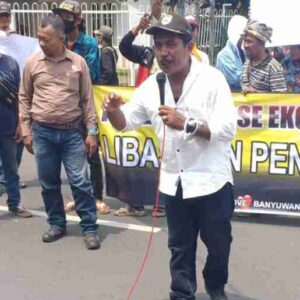 Aksi Demo di Pemkab Banyuwangi, Ammblas Minta Kapolresta Usut Biang Informasi Ada fee Proyek 40 Persen