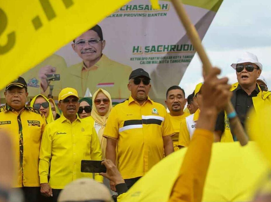 Kampanye Akbar Partai Golkar di Kota Tangerang, Sachrudin Sebut Wajib Menangkan Prabowo-Gibran Satu Putaran